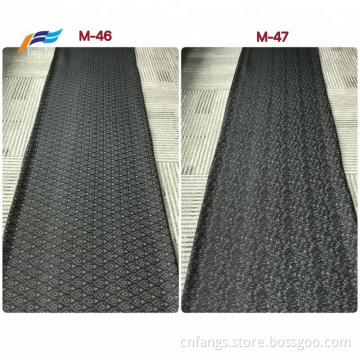 Islamisk muslimsk Rayon Polyester Jacquard svart Abaya tyg
